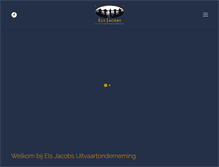 Tablet Screenshot of elsjacobsuitvaart.nl